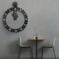 Zegar Big Hour Wheel czarny od Invotis - do domu, biura.