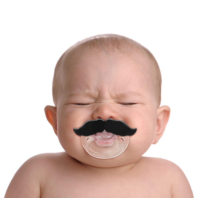 Smoczek z wąsem Chill Baby od Fred & Friends - do domu dla dziecka.